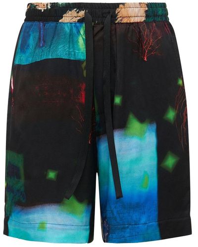 Covert Shorts In Viscosa Stampata - Multicolore