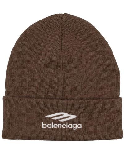 Balenciaga Sports Icon ビーニーキャップ - ブラウン