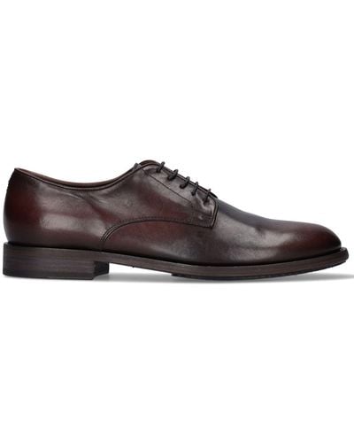 Pantanetti Lace-up Leather Derby Shoes - Brown
