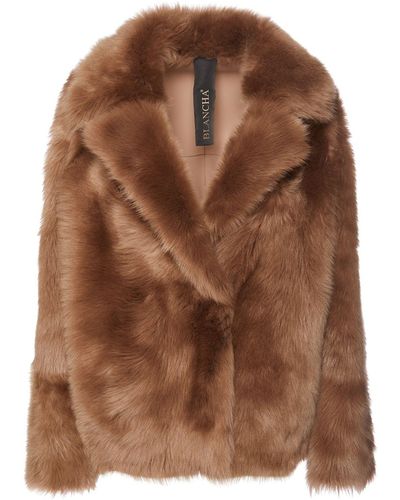 Blancha Chaqueta Reversible De Shearling Y Piel - Neutro