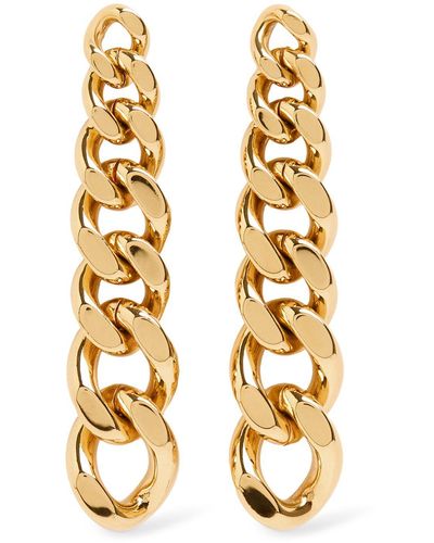 Jil Sander Chain Pendant Earrings - Metallic