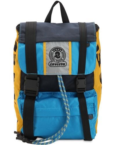 DIESEL Invicta Nylon Canvas Backpack - Blue