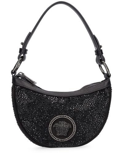 Versace Mini Hobo Shoulder Bag - Black