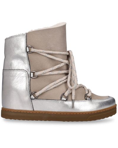 Isabel Marant Nowles Boots, Ankle Boots - Metallic