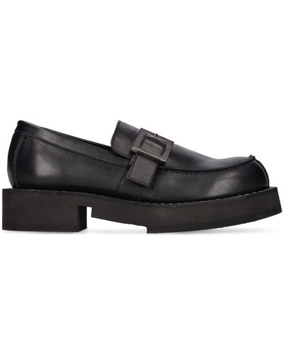 Gcds Clarks Mix Leather Loafers - Black