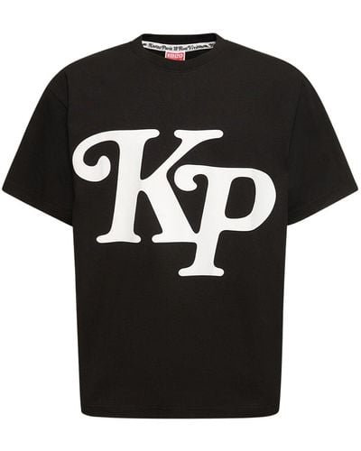 KENZO T-shirt Aus Baumwolljersey "kenzo By Verdy" - Schwarz