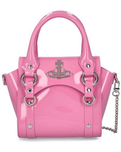 Vivienne Westwood Mini Betty Handbag W/ Chain - Pink