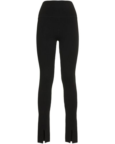 Victoria Beckham Body Split Viscose Blend leggings - Black