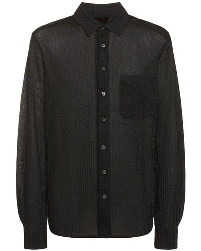 Missoni メタリックビスコースシャツ - ブラック