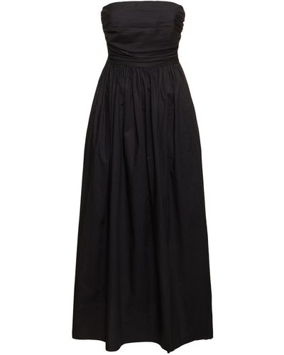 Matteau Strapless Cotton Maxi Dress - Black