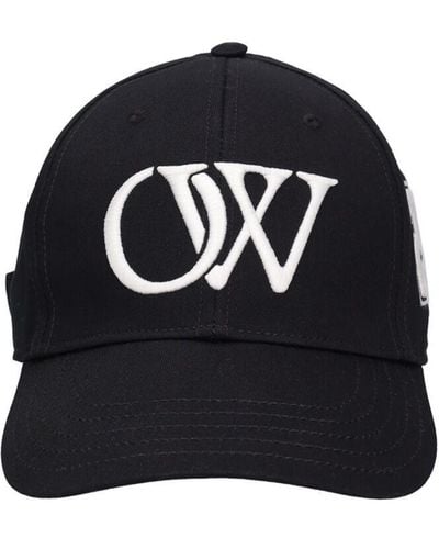 Off-White c/o Virgil Abloh Baseballkappe Aus Baumwolle Mit Logo - Schwarz