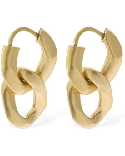 Maison Margiela Double Chain Earrings - Metallic