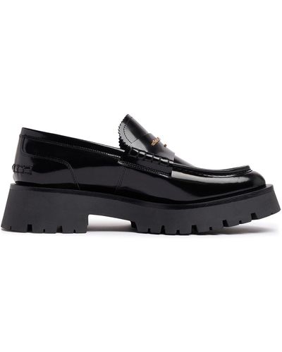 Alexander Wang 45mm Carter Patent Leather Loafers - Black