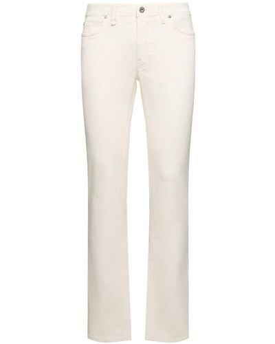Brioni Meribel Stretch Cotton Denim Jeans - White