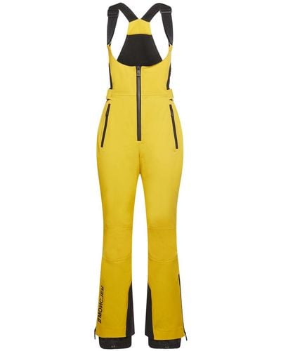 3 MONCLER GRENOBLE High Performance Nylon Blend Ski Suit - Yellow