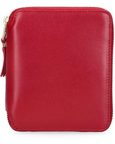Comme des Garçons Classic Leather Zip-Around Wallet - Red