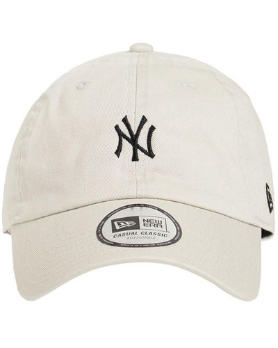KTZ 9twenty Small Logo Ny Yankees Hat - Natural