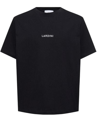 Lardini T-shirt Aus Baumwolle - Schwarz