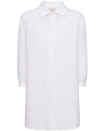 Reina Olga Reby Poplin Maxi Shirt - White