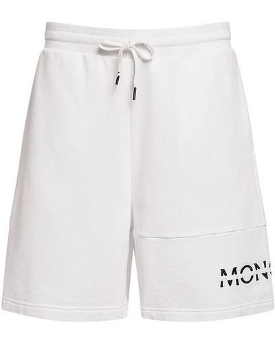 Moncler Cotton Sweat Shorts - White