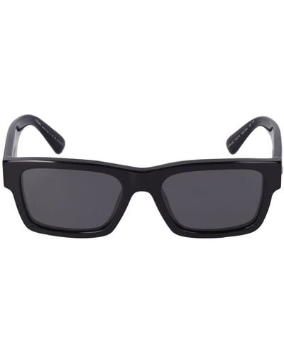 Prada Heritage Squared Acetate Sunglasses - Black