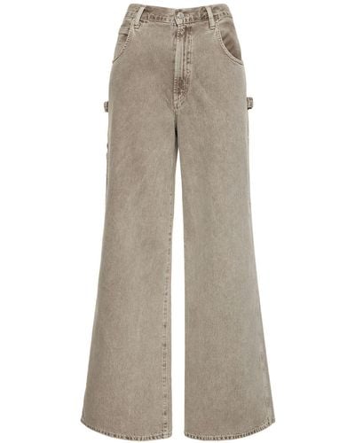 Agolde Carpenter-jeans Aus Biologischer Baumwolle "magda" - Natur
