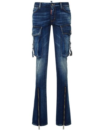 DSquared² Jeans cargo de denim - Azul