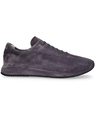 Officine Creative Race Low Top Leather Trainers - Purple