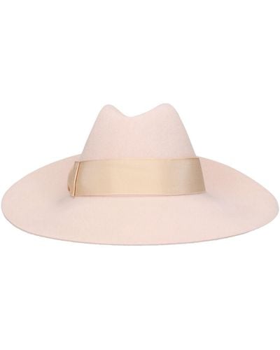 Borsalino Claudette Brushed Felt Hat - Pink