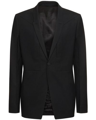 Rick Owens Soft Buttoned Blazer - Black