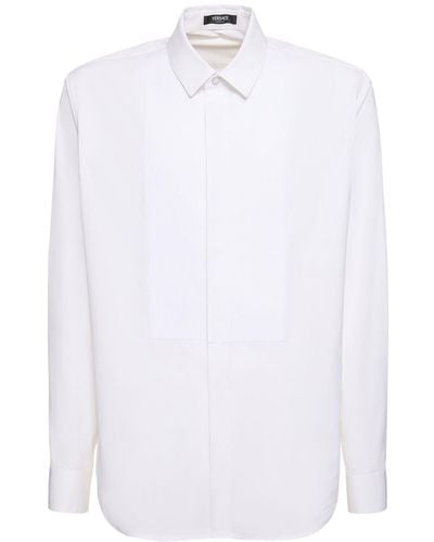Versace コットンポプリンフォーマルシャツ - ホワイト