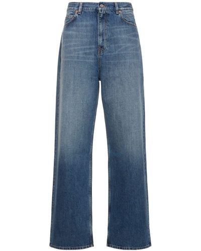 Valentino Boyfriend-jeans Aus Baumwolldenim - Blau