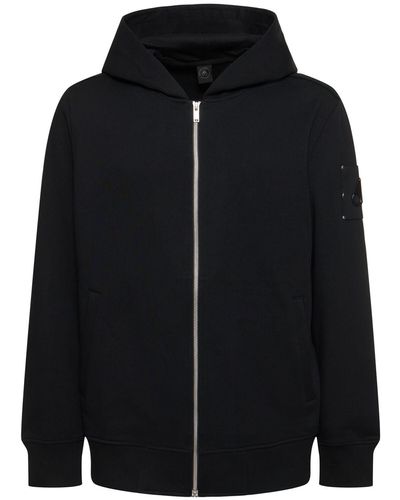 Moose Knuckles Hartsfield cotton zip hoodie - Nero