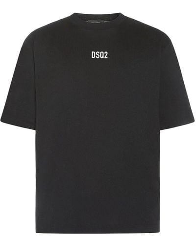 DSquared² Loose Fit コットンtシャツ - ブラック
