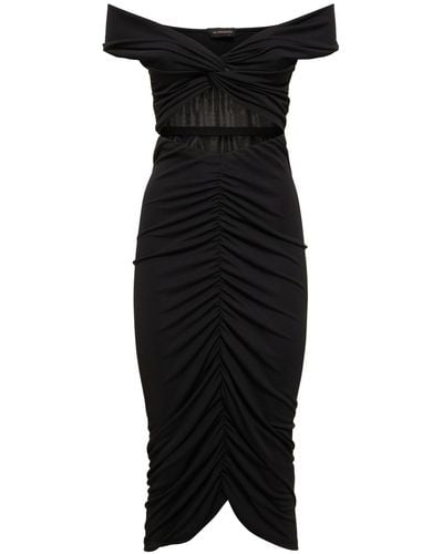 ANDAMANE Kendall Summer Stretch Jersey Midi Dress - Black
