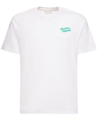 Maison Kitsuné レギュラーコットンtシャツ - ホワイト