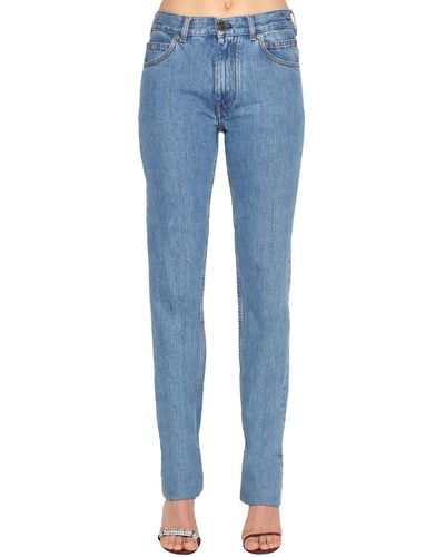 CALVIN KLEIN 205W39NYC Mid Rise Cotton Denim Jeans - Blue