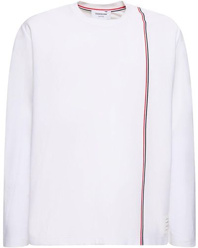 Thom Browne Camisa oversize de algodón - Blanco
