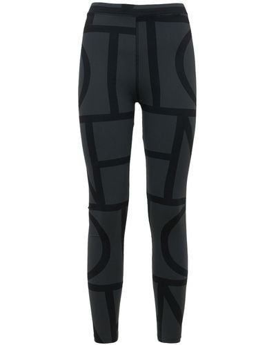 Totême Monogram Recycled Tech leggings - Black