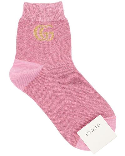 Gucci Socken Aus Kaschmirmischjacquard - Pink