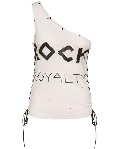 Stella McCartney Rock Royalty Cotton Blend Top - Natural