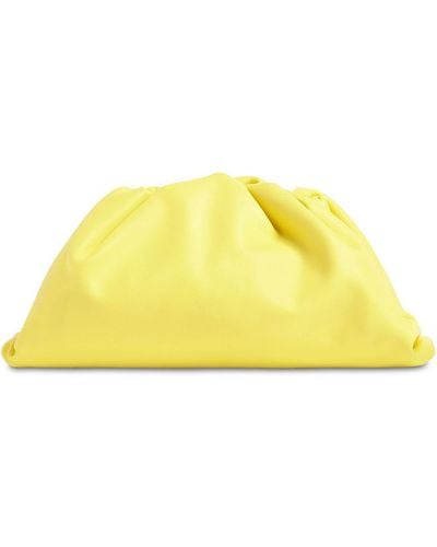 Bottega Veneta The Pouch Smooth Leather Bag - Yellow