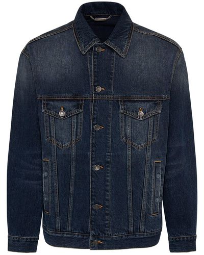 Dolce & Gabbana Cotton Denim Jacket - Blue