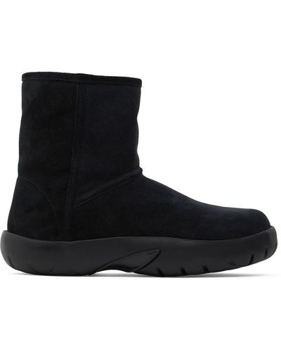 Bottega Veneta 35Mm Snap Leather Ankle Boots - Black