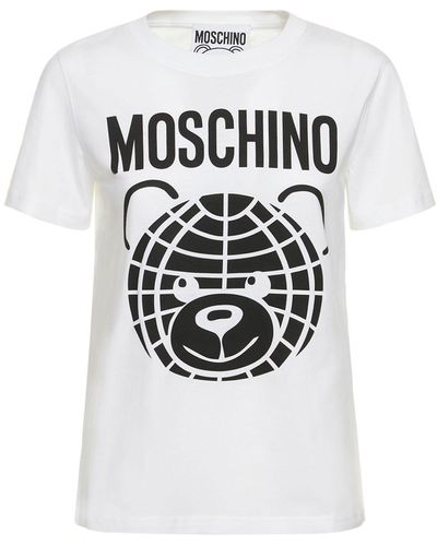 Moschino Teddy コットンジャージーtシャツ - ピンク