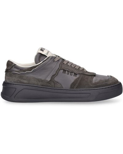 MSGM Sneakers fantastic de lona - Gris