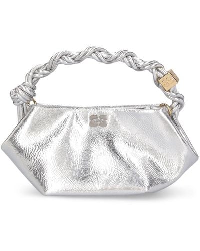 Ganni Mini Bou Top Handle Bag - White