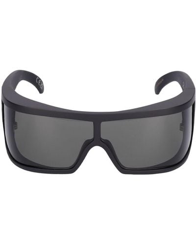 Retrosuperfuture Bones Black Mask Acetate Sunglasses - Grey