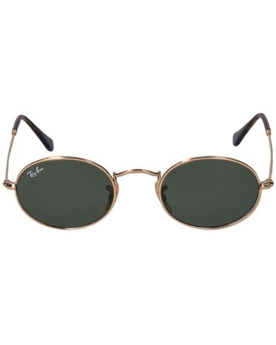 Ray-Ban Ovale Sonnenbrille Aus Metall - Grün