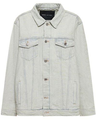 Marc Jacobs Monogram Denim Jacket - Grey